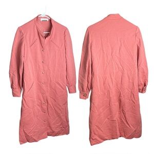 Vintage Women’s Kleinert’s duster-style housecoat Size 3 Muted Coral Pink